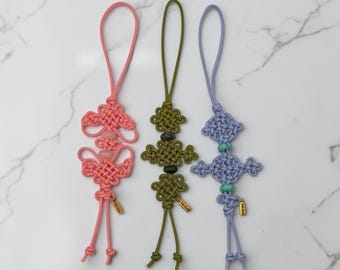 Accesorio tradicional coreano Maedeup Norigae hecho a mano con piedra preciosa