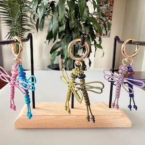 Keychain dragonfly Korean knot unique timeless precious calming