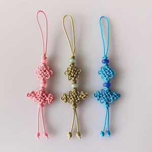 Korean Traditional Knots Handmade Keychain Charms Accessories