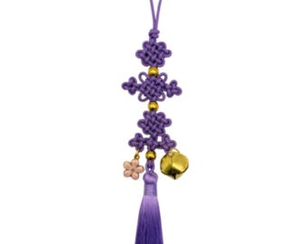 Demon Hunters Kpop Rumi Norigae Charm accessory keychain decoration gift Rumi Jinu huntrix sajaboys Purple Tassel, Gold Bell & Flower