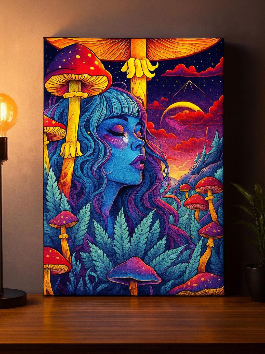Trippy Canvas Wall Art | Psychedelic Decor - Etsy