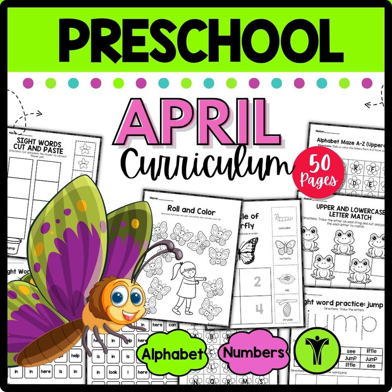 April Preschool Curriculum & Kindergarten Lesson Plans | Toddler ...