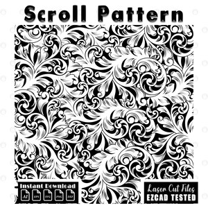 gun scroll svg, firearms pattern, scroll engraving, filigree design, laser cut svg, ezcad ready file, gun laser file, custom scrollwork, engraving pattern, vector scroll, digital svg file, gun engraving art, scroll design file