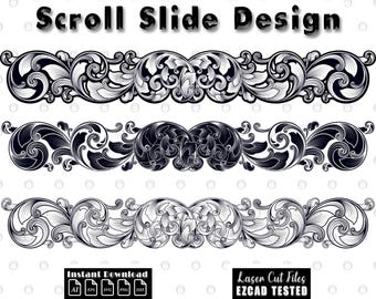 Filigree Scroll Laser Engraving Design Bundle (Digital Download)