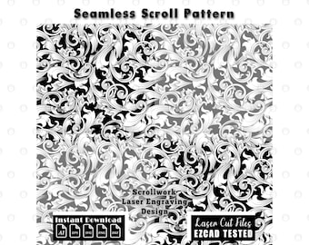 Naadloos rolwerkpatroon | Lasergesneden vectorbestand (svg dxf eps png ai)