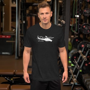 Mi-24 Helicopter T-Shirt – Military Aviation Graphic Tee – Unisex Soft Cotton Shirt