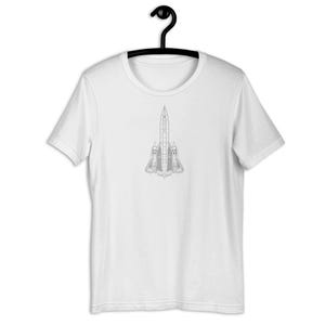 SR-71 Blackbird Unisex T-Shirt – Stealth Jet Line Art Tee