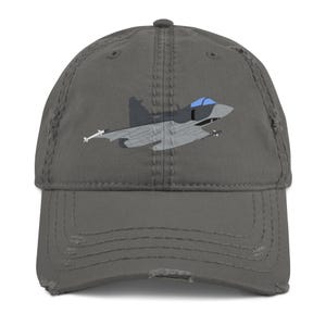 JAS-39 Gripen Distressed Dad Hat – Vintage Military Aviation Cap