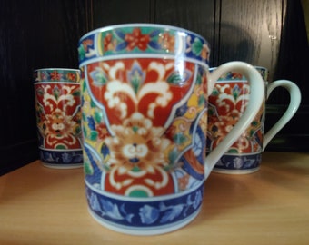 Imari Edo Mugs, Imari Coffee Mugs,