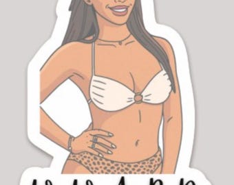 W.W.A.P.D. Amaya Papaya Bikini Sticker - Was würde Amaya Papaya tun? Lustiges tropisches Zitat Aufkleber