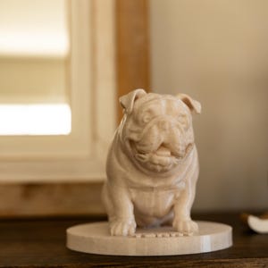 Custom 3D Printed Dog Sculpture – Pet Memorial or Lifelike Keepsake – Personalized Dog Figurine