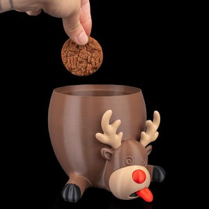 Behållare för rengods – Julkakburk | Hållare för högtidernas snacks | 3D-utskriven juldekoration