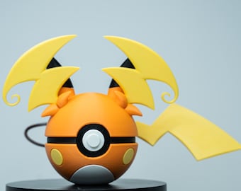 ライチュウ ポケモン フィギュア、スタチュー。 3Dプリントされた