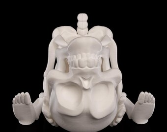 Halloween Skeleton Candy Bowl – Creepy Candy Dish, Trick or Treat Holder, Spooky Party Decor