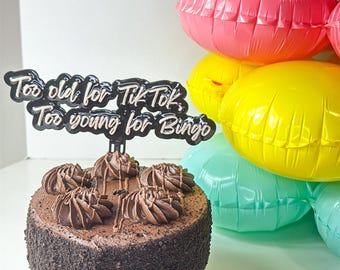 Décoration de gâteau personnalisée : nom personnalisé ou citation - Décoration de fête