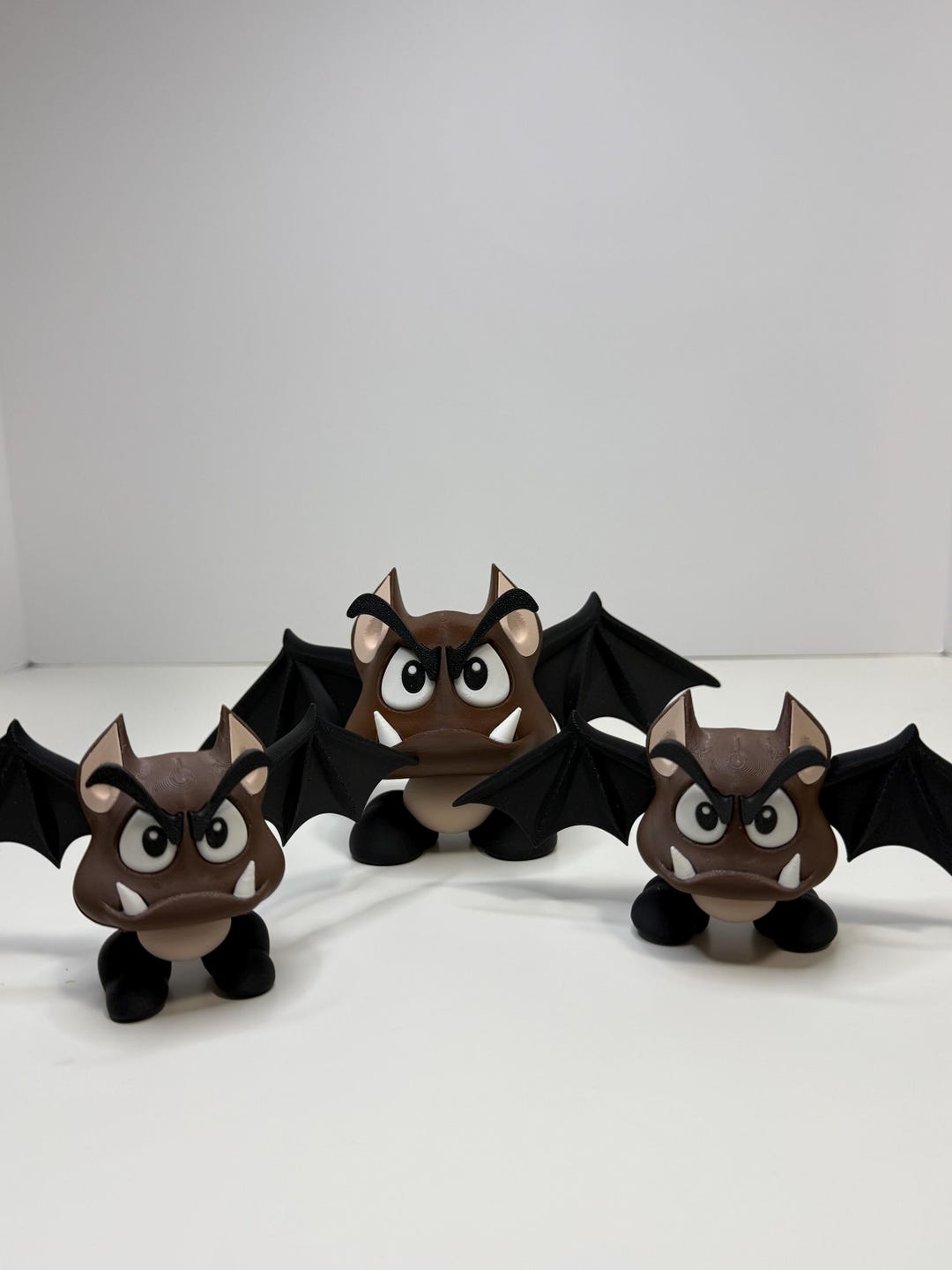 3D Printed Bat Goomba Figurine - Super Mario Inspired Decor - Etsy