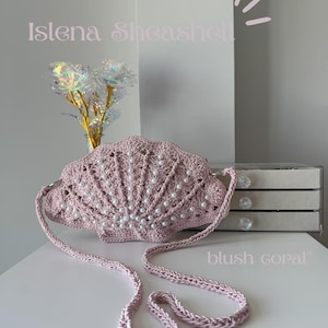 Sac fait main en coquillage Sac fait main sirène Sac de plage fait main Sac d'été vert Sac en perles Cadeau pour femme, style fille de l'île Unique fait main