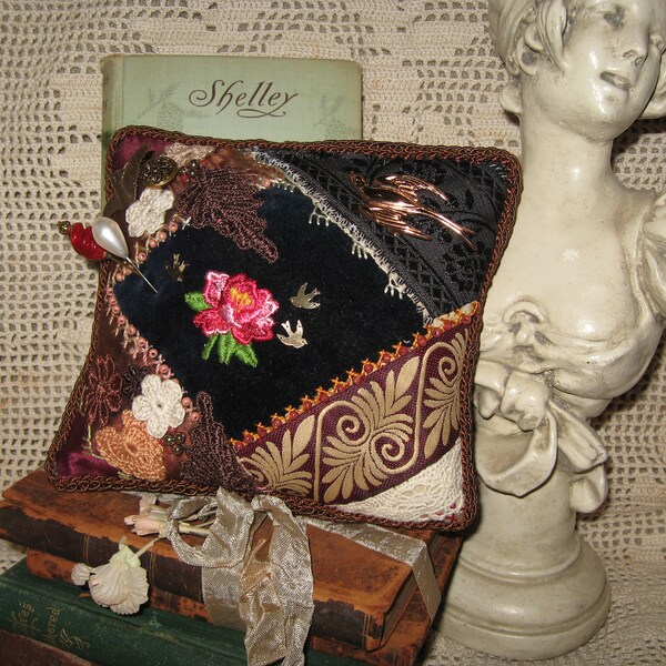 Crazy Quilt Pillows Etsy