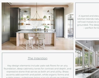 Interior Design Canva Template | Mood Board, Budget & Concept Plan | Editable Client Presentation