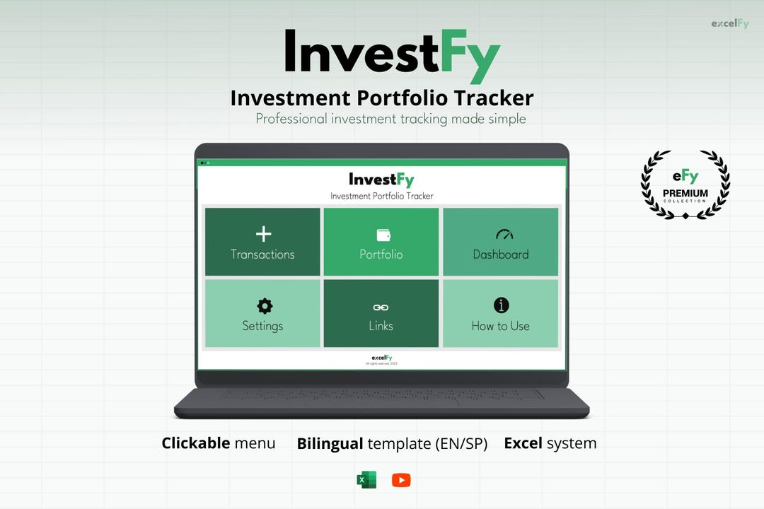 Excel Investment Portfolio Tracker | Multi-broker, Crypto, ETF ...