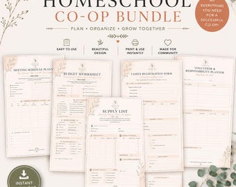 Homeschool Co-op Starter Kit Planer