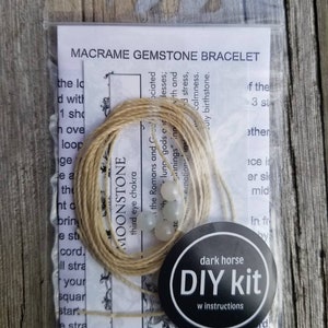 DIY Macrame Gemstone Bracelet Kit image 6