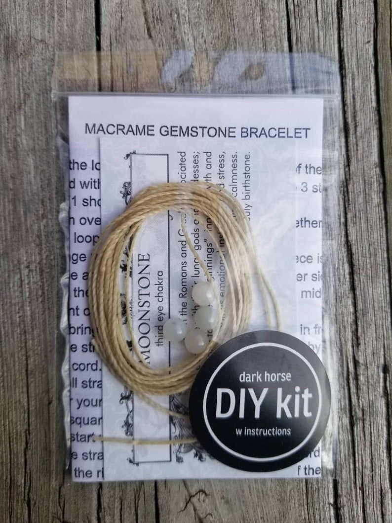 DIY Macrame Gemstone Bracelet Kit image 6