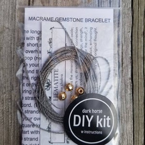DIY Macrame Gemstone Bracelet Kit image 3