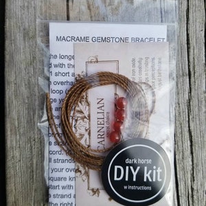 DIY Macrame Gemstone Bracelet Kit image 4