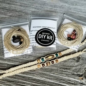 DIY Macrame Hemp Bracelet Kit image 2