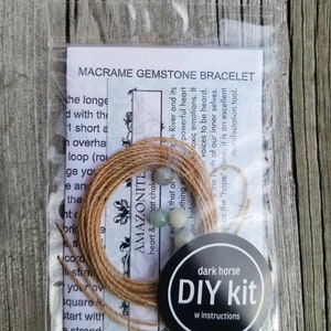 DIY Macrame Gemstone Bracelet Kit image 5