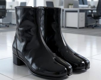 Handmade Black Tabi Boots