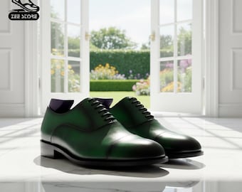 emerald green men dress shoes Mauri 1087/4 Alligator / Suede Hunter Green Dress Shoes 14