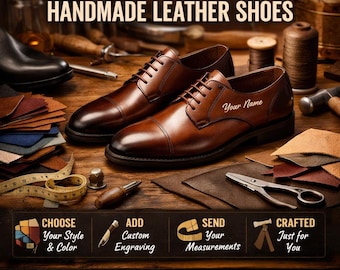 Custom Handmade Leather Dress Shoes – Bespoke Men's Wedding Footwear