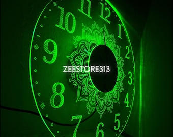 Illusion Wall Clock CNC Laser Cut File: Optical Illusion Vector (Digital Download)