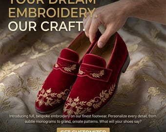 Burgundy Velvet Loafers, Gold Embroidered Shoes, Handmade Wedding Dress Shoes