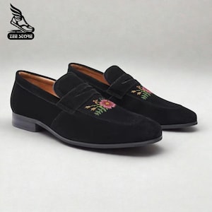 Mens Floral Loafers - Etsy display picture 1
