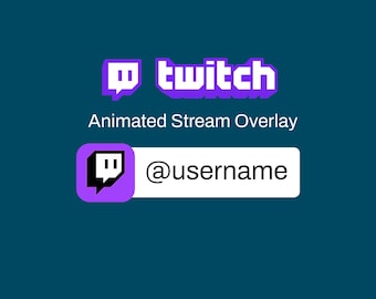 Geanimeerde Twitch Follow-knopoverlay | Sociale media: onderste derde animatie | Stream-overlay voor makers en streamers van inhoud