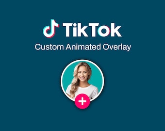 Aangepaste geanimeerde TikTok-volgknop-overlay met Sound FX