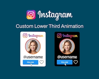 Aangepaste geanimeerde Instagram-vervolgpop-up: socialmedia-overlay (Full HD)