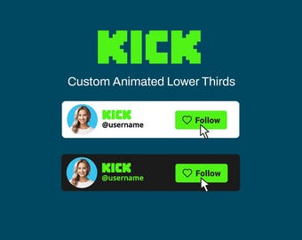 Aangepaste geanimeerde kick-volgknop: stream-overlay met Sound FX