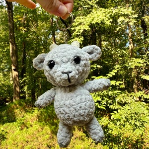 Crochet Goat Plushie: Handmade Amigurumi Farm Animal Gift