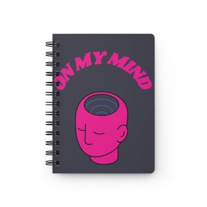 Journal avec reliure spirale, carnet personnalisé pour pensées et idées, journal d'écriture personnalisé, agenda unique, bloc-notes ligné pour