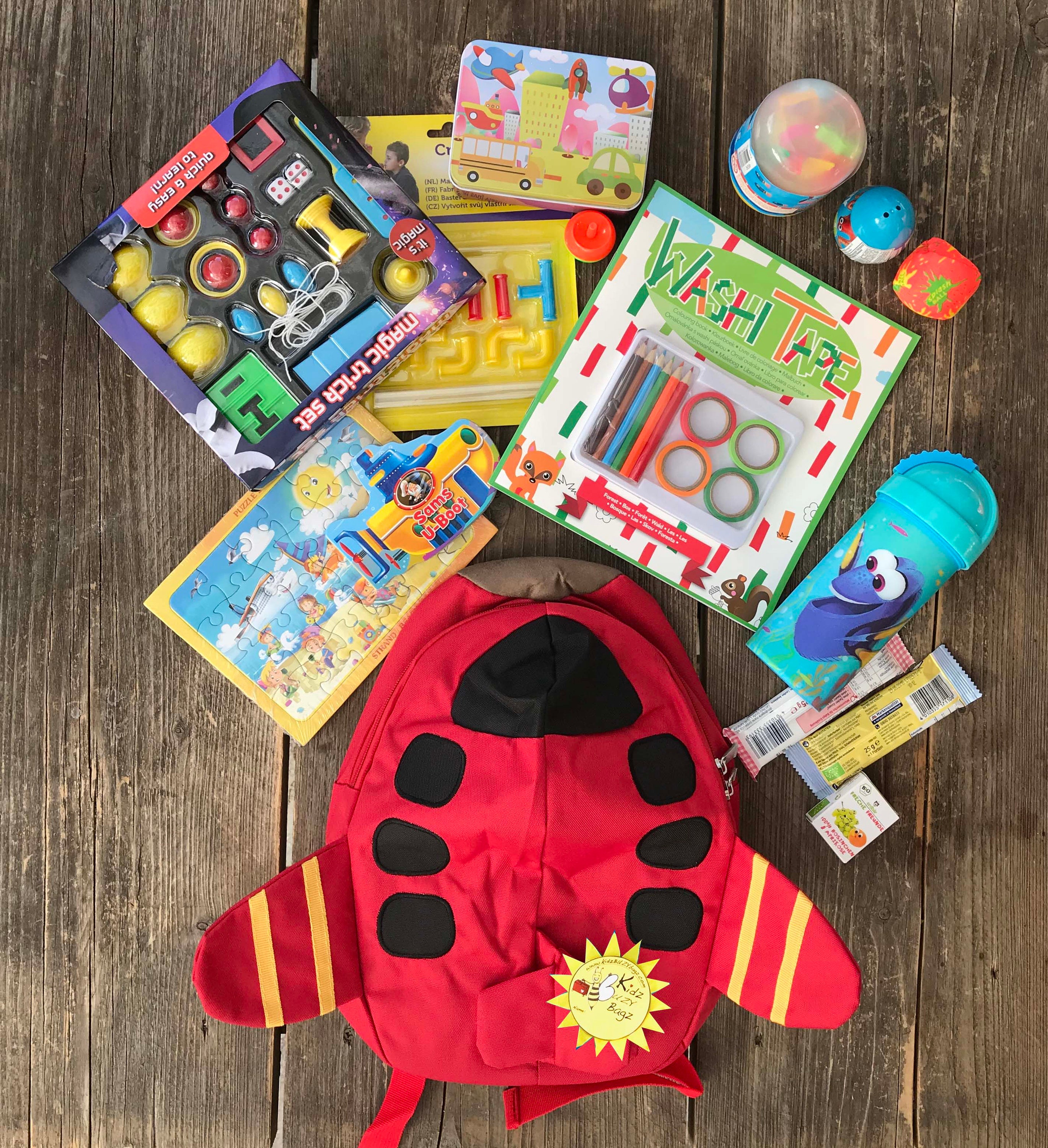 3 Colour Option Airplane Backpack for Kids on the Go, Entertains and