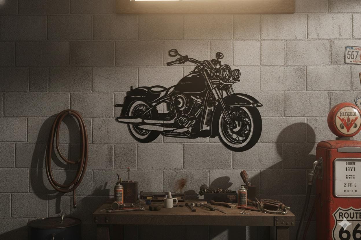 ハーレーダビッドソン バイクレリーフ 3点セット ハーレーダビッドソン バイクレリーフ 3点セット