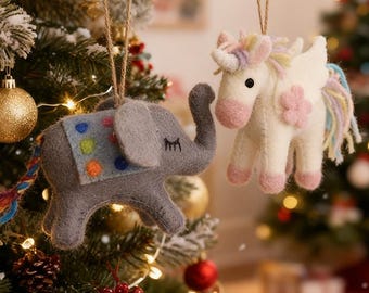 Boule à Neige Licorne Rose – Scène De Noël – Acrylique – Personnalisable – Active Decor