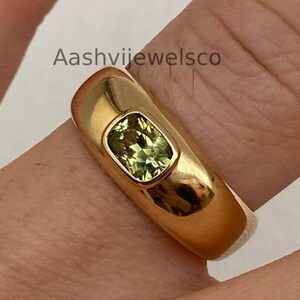 Anello di fidanzamento da donna con peridoto, smeraldo e diamanti simulati da 0,5 carati, anello da mignolo, anello di promessa da indossare tutti i giorni, gioiello delicato e di grande effetto.