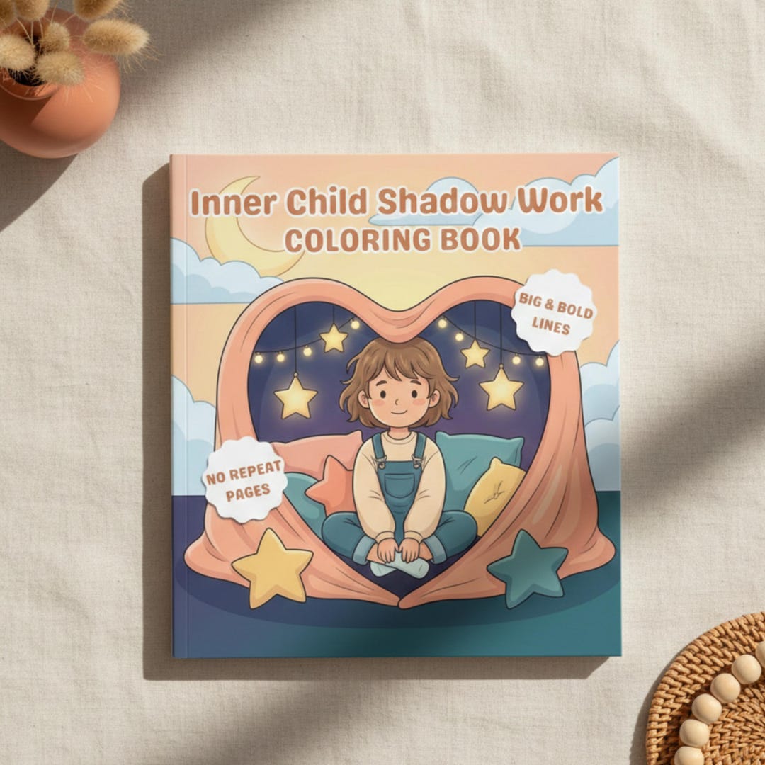 Inner Child Shadow Work Coloring Book for Healing Big Bold Lines ...