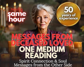 Messages from Deceased Loved One Medium Reading Spirit Connection, Soul Messages from the Other Side Channelled Intuitive Guidance with Love