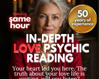 In Depth Love Psychic Reading No Tools Honest Same Hour Psychic Insight Love and Ex Reading Fast Psychic Advice Same Day Spiritual Guidance